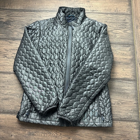 Lands' End Quilted Gray Jacket - Picture 1 of 4